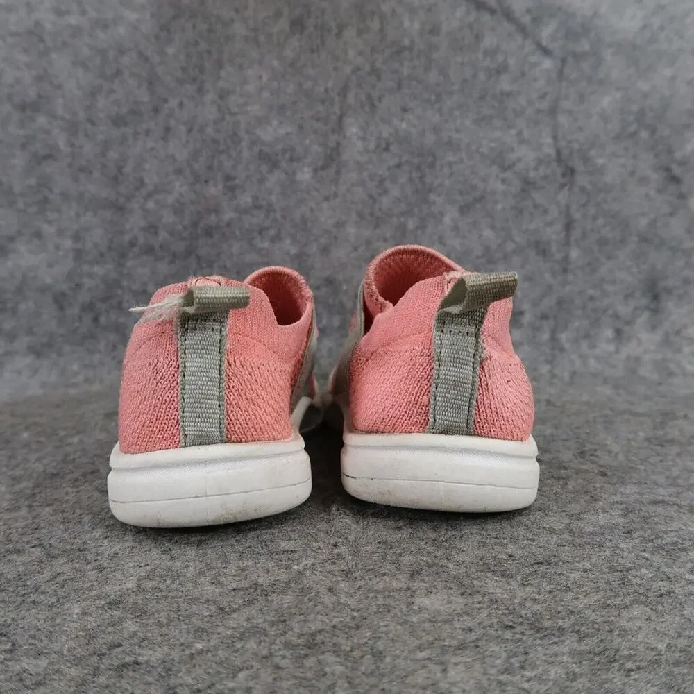 Oshkosh B'gosh Shoes Baby Toddler 6 Slip On Sneaker Knit Stretch Pink Grey Kids